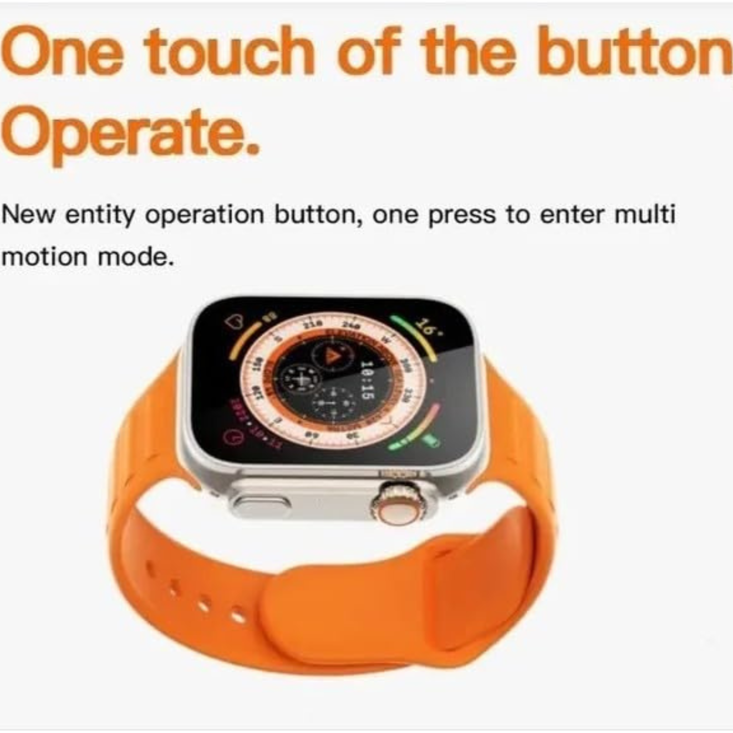 Giftollo 🕘 Ultra 2 Crown Smart Watch with 7 Straps | Bluetooth Calling | Compatible with Android & iOS | Unisex Smartwatch for Men & Women