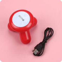 Giftollo 3-Point Handheld Mini Massager | USB Rechargeable Electric Vibrating Tool for Personal Spot Massage | Use on Full Body