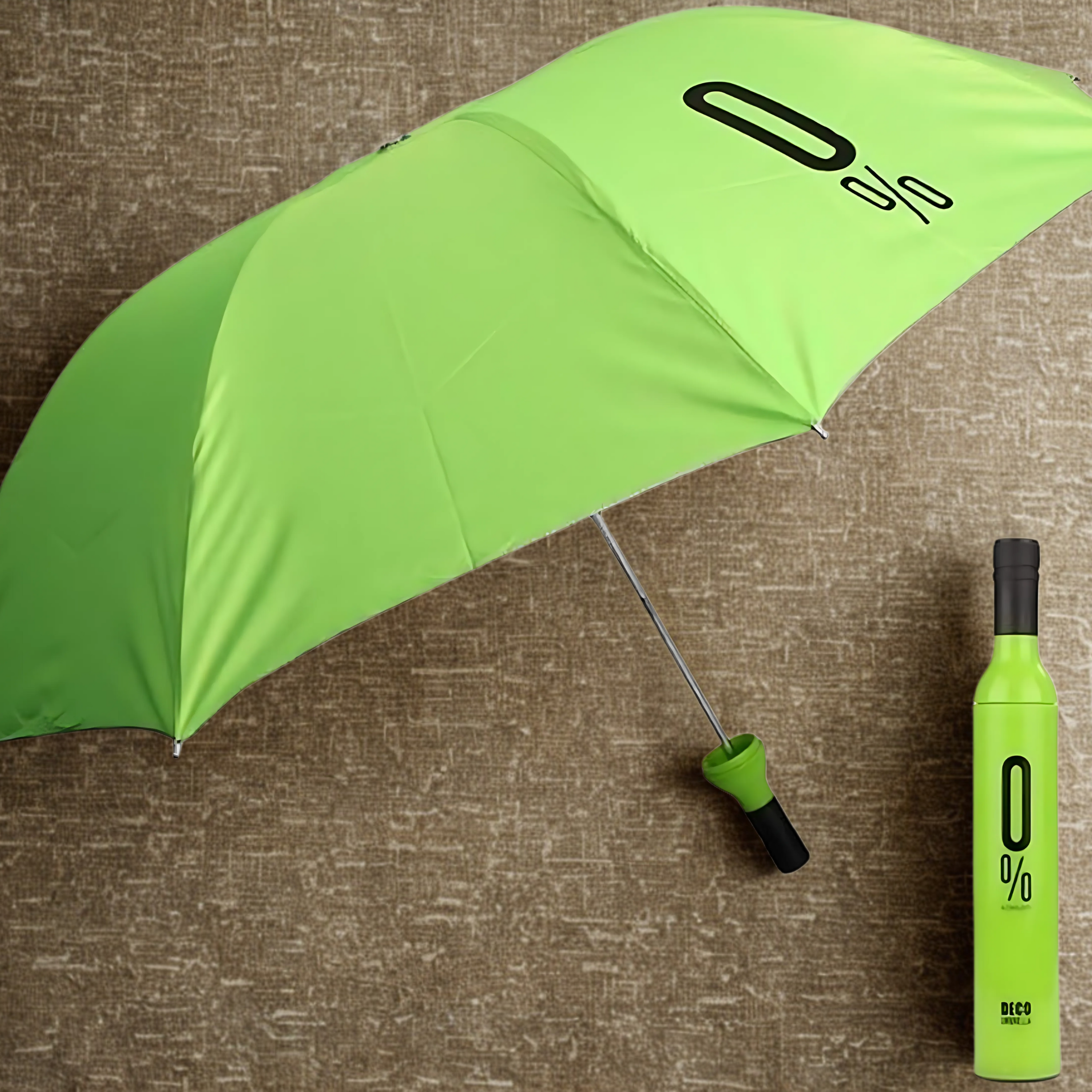 Giftollo Unique Wine Bottle Shaped Umbrella | The Perfect Quirky Gift for Any Occasion | Stylish & Compact Folding Umbrella for Rain or Sun