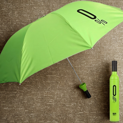 Giftollo Unique Wine Bottle Shaped Umbrella | The Perfect Quirky Gift for Any Occasion | Stylish & Compact Folding Umbrella for Rain or Sun