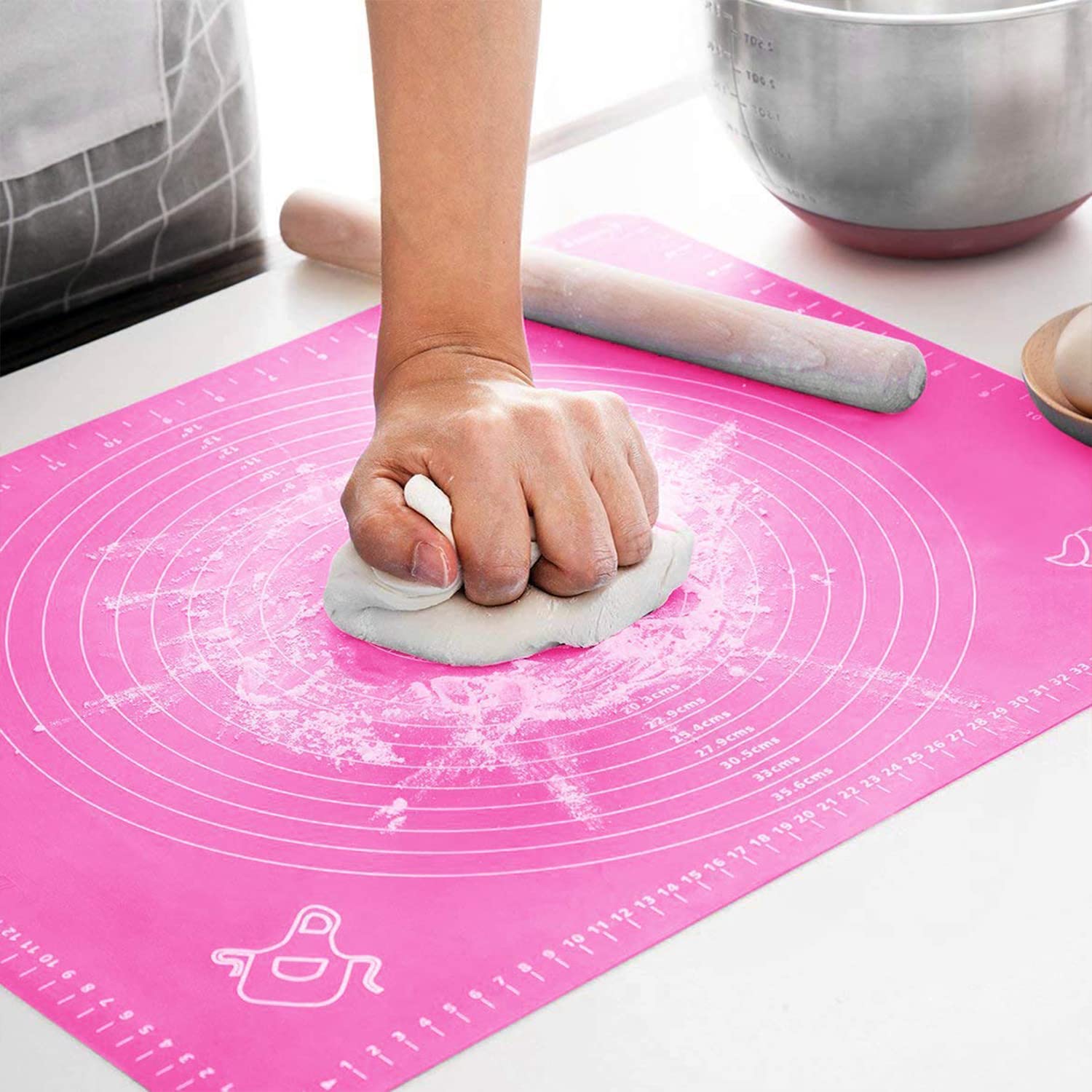 Giftollo Silicone Roti Mat with Measurements | Non-Stick Baking & Pastry Mat for Kitchen Counter