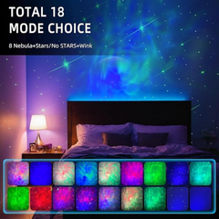 Giftollo Astronaut Starry Nebula Projector Lamp for Kids & Home Décor | Remote Controlled | 360° Rotating Galaxy Night Light.