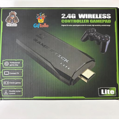 Giftollo Wireless Retro Video Game Console – Plug & Play 1080P Game Stick with 9 Emulators, 2 Wireless Controllers, 10,000+ Classic Games for Kids & Adults – HDMI TV Gaming System