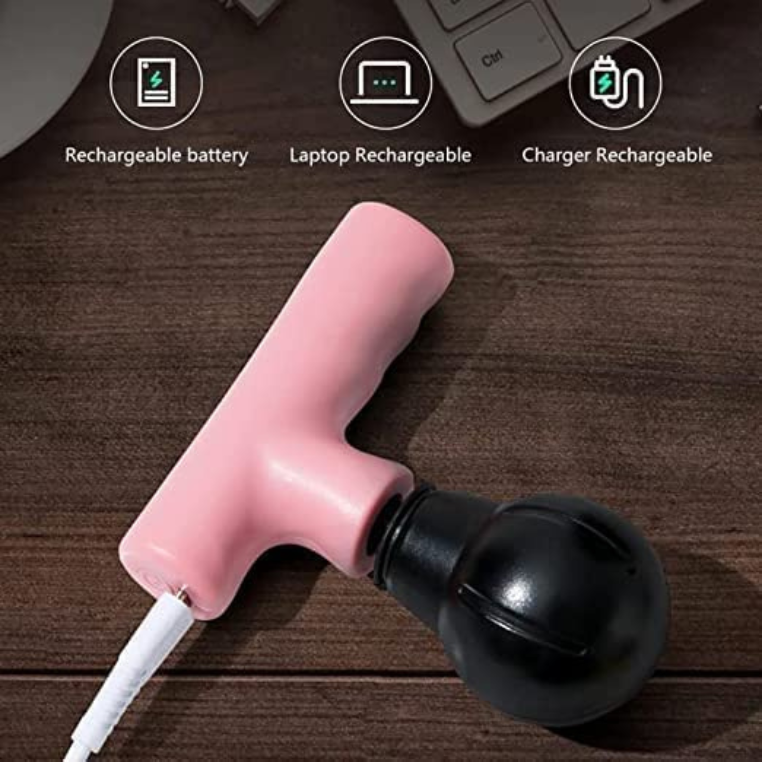 Giftollo On-the-Go Pocket Massager | Powerful Handheld Percussion Gun with High Torque Motor for Full Body Pain Relief | Rechargeable