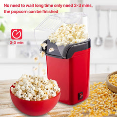 Giftollo Electric Hot Air Popcorn Popper | Healthy, Oil-Free Snack Maker for Home Movie Nights | 98% Popping Rate, Ready in 3 Mins