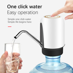 Giftollo Wireless Electric Water Pump | USB Rechargeable Automatic Gallon Bottle Water Dispenser | One click opreation and portable water pump