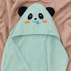 Giftollo Cute Panda Hooded Baby Towel | Keep Your Infant Warm & Cozy After Bath Time with this Plush Fleece Animal Wrap | Perfect Baby Shower Gift