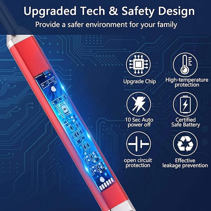 Giftollo Rechargeable Electric Arc Lighter | 360° Flexible & Windproof USB Lighter for Kitchen Stove, Candles, Pooja & BBQ