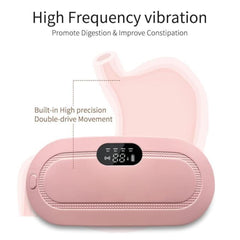 GIFTOLLO Portable Cordless Heating Pad for Period Cramps Relief, for Stomach, 3-Speed Temperature Adjustment and 4-Speed Massage Modes