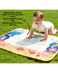 Giftollo Magical Water Drawing Mat for Kids | Reusable Mess-Free Coloring Pad (25x15 inch) with 2 Magic Pens | Educational Doodle Toy for Toddlers