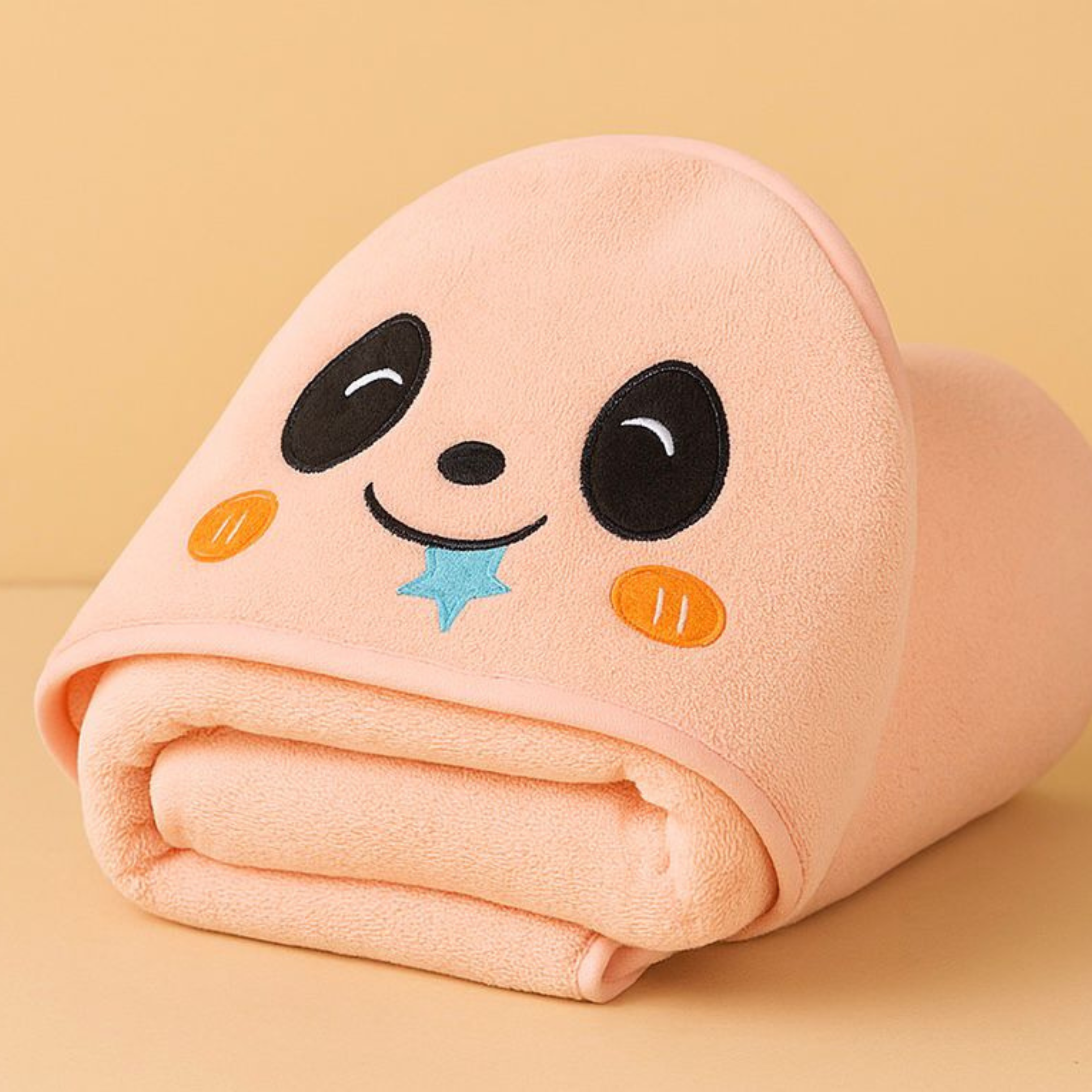 Giftollo Cute Panda Hooded Baby Towel | Keep Your Infant Warm & Cozy After Bath Time with this Plush Fleece Animal Wrap | Perfect Baby Shower Gift