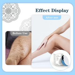 Giftollo Crystal Hair Eraser | Reusable & Painless Hair Removal Tool for Women & Men | Magic Exfoliator for Smooth Skin on Legs, Arms & Bikini Line