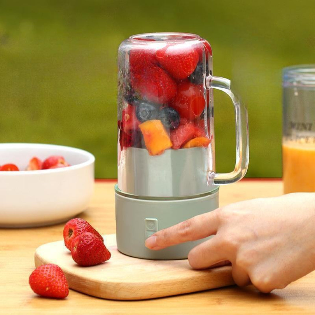 Giftollo Portable Smoothie Maker for Protein Shakes & Juice | USB Blender Bottle for Gym, Travel & Office