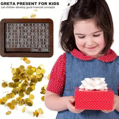Giftollo Piggy Bank Wooden Savings Challenge Box | Smart Money Saving Bank for Adults & Kids | Budget Tracker Piggy Bank with Scratch Panels | Ideal Gift for Birthdays, Weddings & New Year