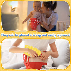 Giftollo Reusable Cloth Diapers with Insert Pads (pack of 3) – Washable, Adjustable, Leak-Proof Diapers for Babies – Multi Colors (Multi Pack) (2)