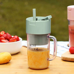 Giftollo Portable Smoothie Maker for Protein Shakes & Juice | USB Blender Bottle for Gym, Travel & Office