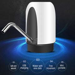 Giftollo Wireless Electric Water Pump | USB Rechargeable Automatic Gallon Bottle Water Dispenser | One click opreation and portable water pump