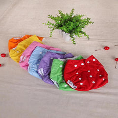 Giftollo Reusable Cloth Diapers with Insert Pads (pack of 3) – Washable, Adjustable, Leak-Proof Diapers for Babies – Multi Colors (Multi Pack) (2)