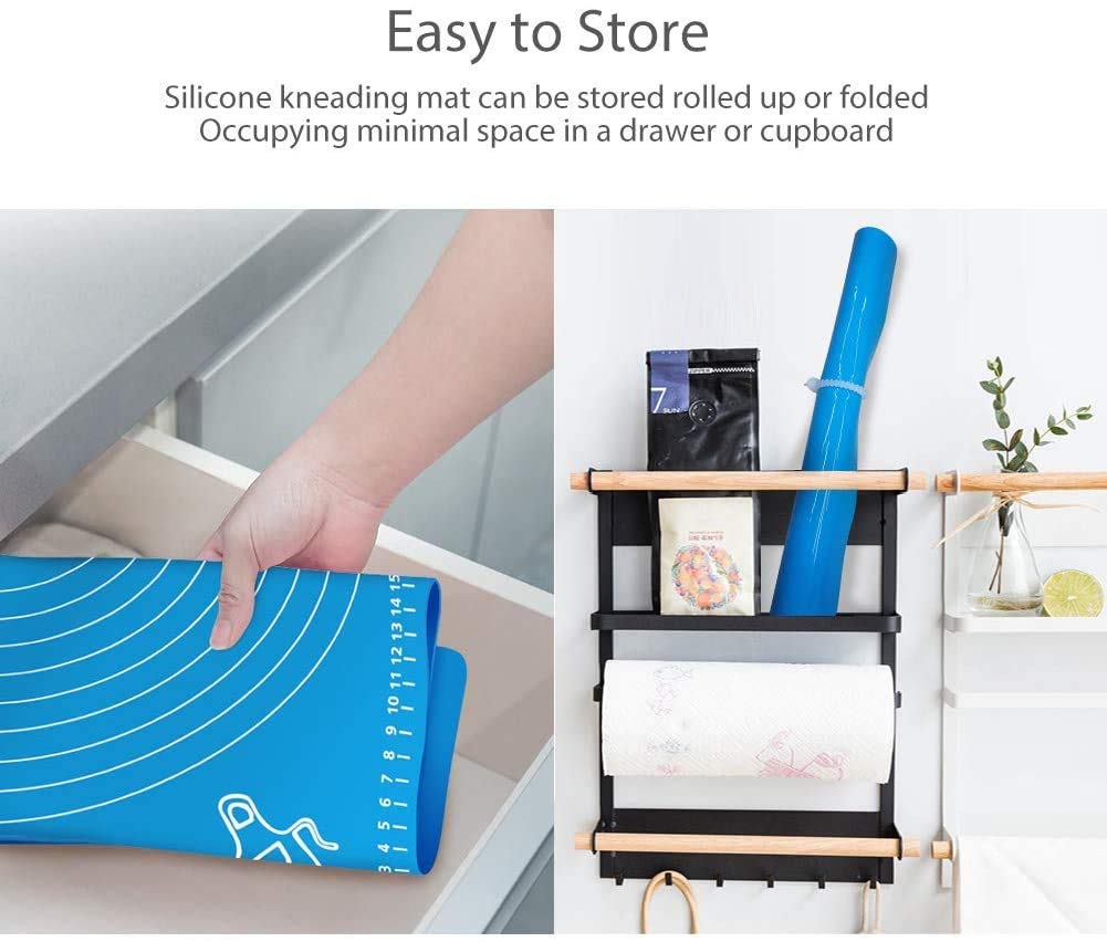 Giftollo Silicone Roti Mat with Measurements | Non-Stick Baking & Pastry Mat for Kitchen Counter