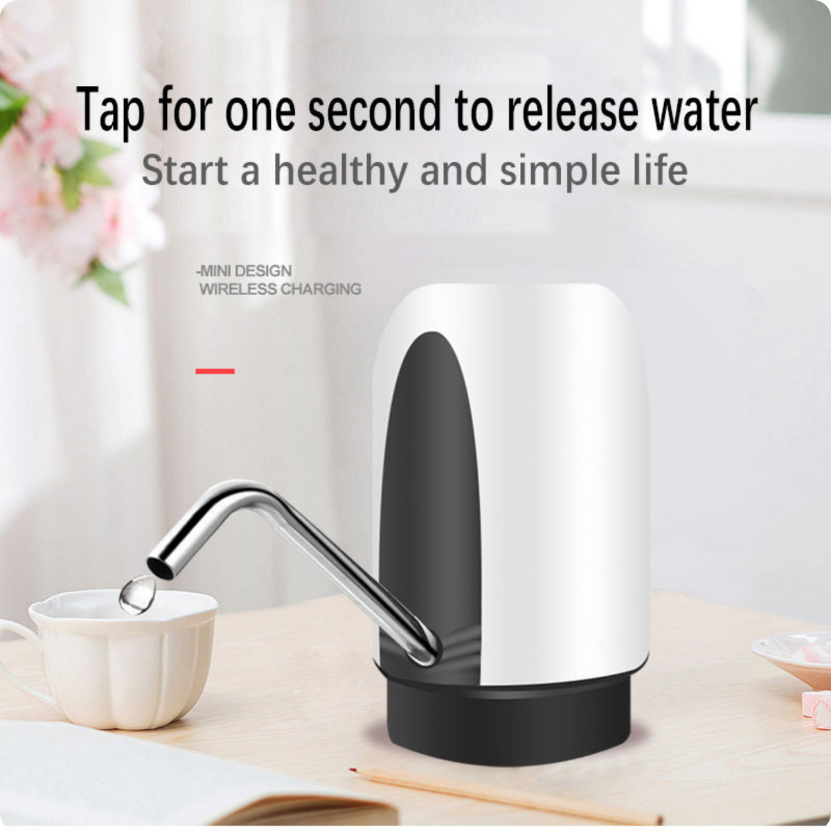 Giftollo Wireless Electric Water Pump | USB Rechargeable Automatic Gallon Bottle Water Dispenser | One click opreation and portable water pump