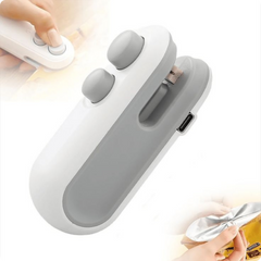 Giftollo 2-in-1 Portable Mini Bag Sealer | USB Rechargeable Heat Sealer & Cutter for Food & Snacks
