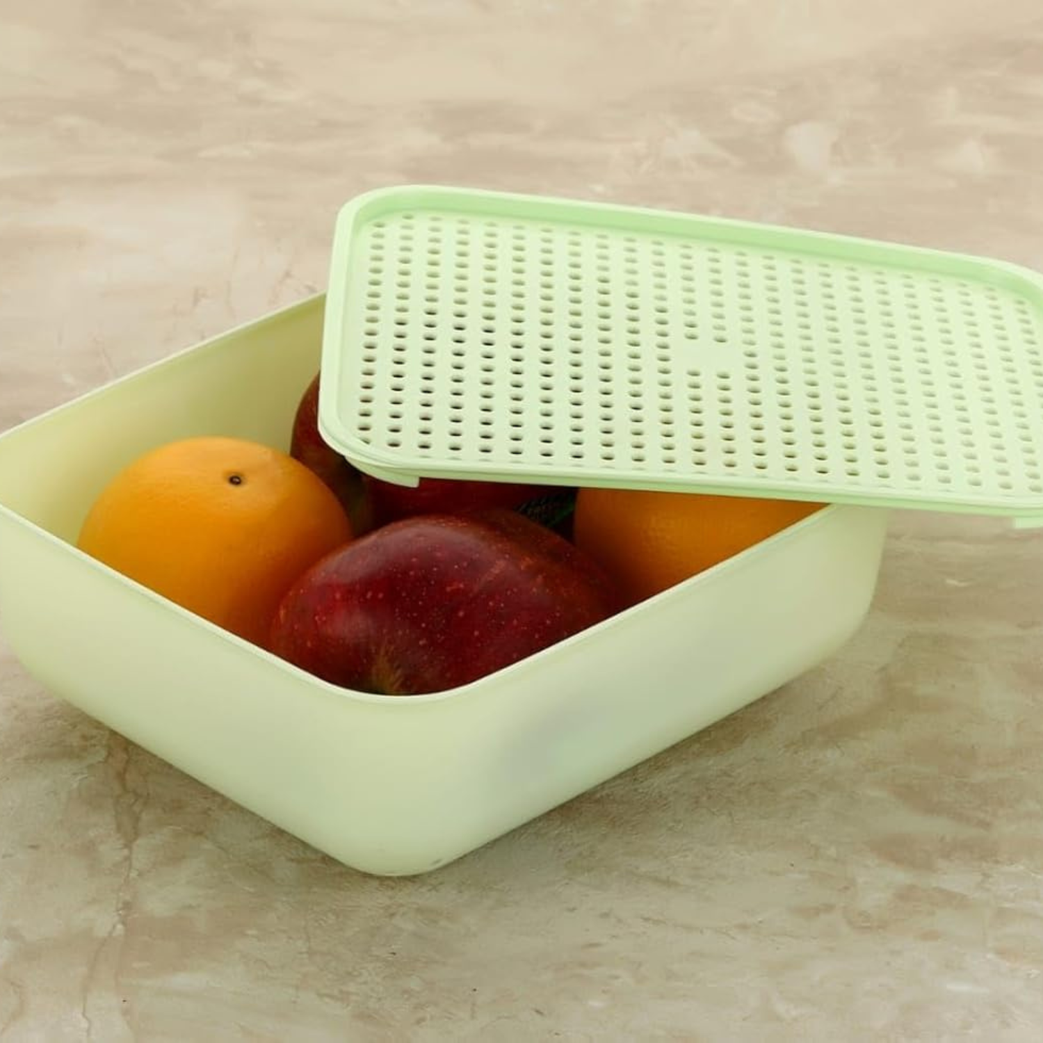 Giftollo Multipurpose Storage Baskets (Set of 4) | Stackable Organizer Bins for Wardrobe, Kitchen & Office | Pastel Colors